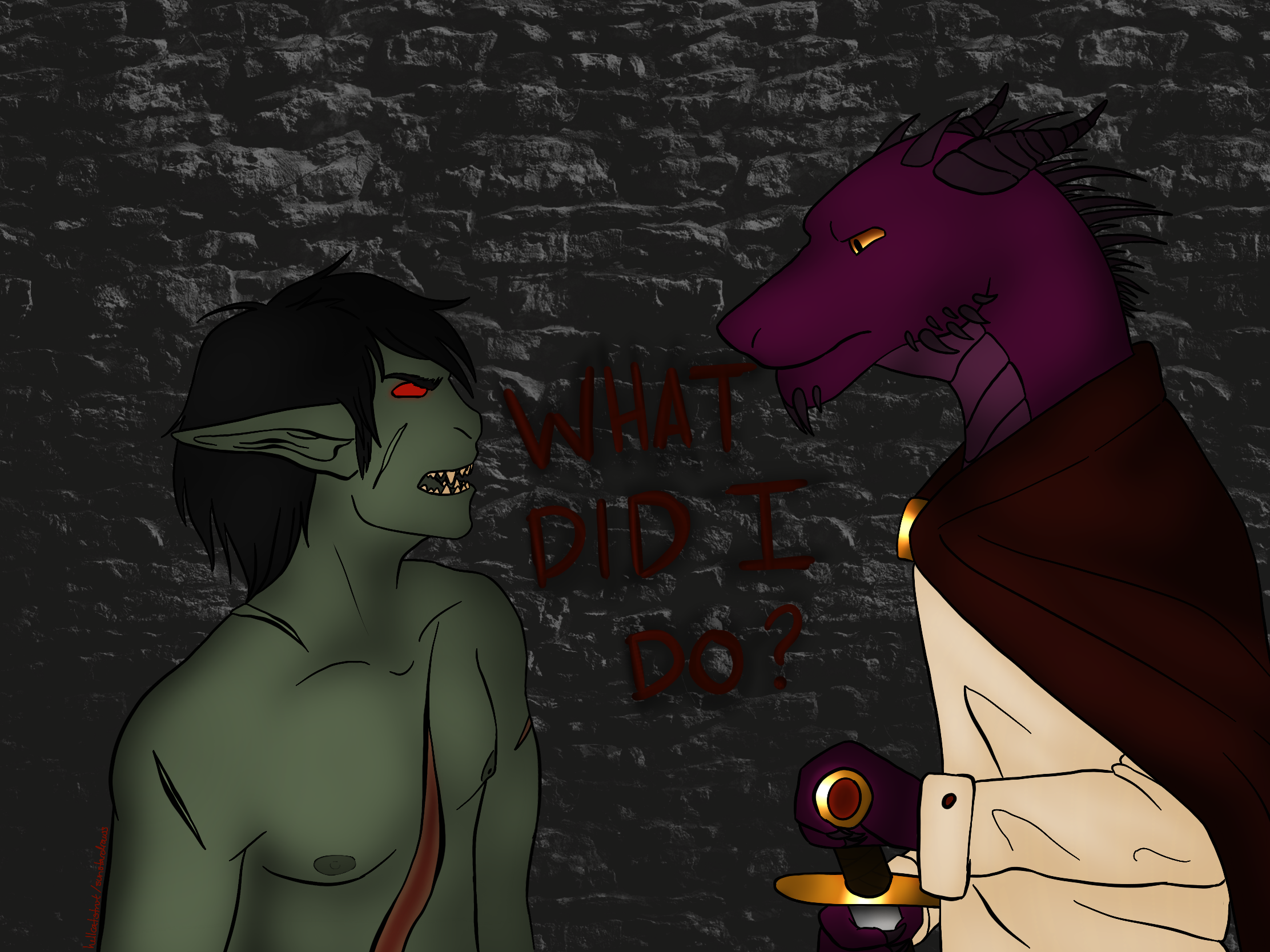 Numbtonge confronting Ilvriss by Hellcat.png