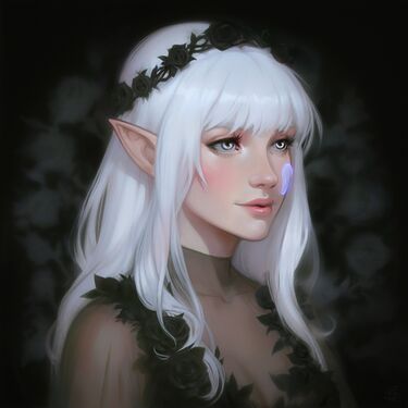 Second portrait of Silvenia commissioned by Linu and made by Shila.