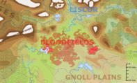 Bloodfields and surrounding area in a map (not canon, Artist's rendition)