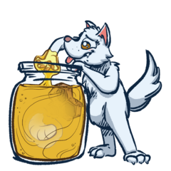 Mrsha stealing honey