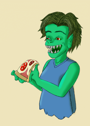 Snapjaw with pizza by GridCube.png