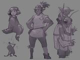 Sketches of various characters (Adventurers Pt. 2)