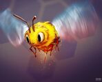 Apista the Ashfire Bee by Auspiciousoctopi