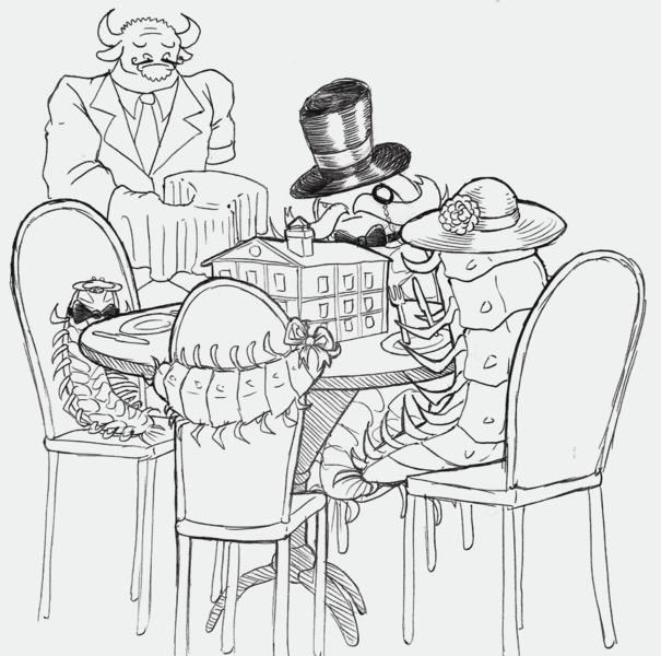 File:Creler family dining at the inn by DemonicCriminal.png