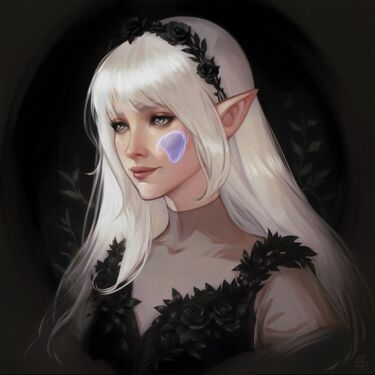 First portrait of Silvenia commissioned by Linu and made by Shila.