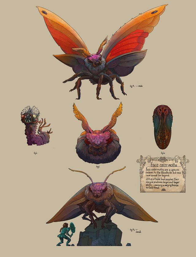 Face-Eater Moths - The Wandering Inn Wiki