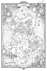 Map of Izril from Book 1 (Physical release)