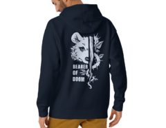 The Doombearer Hoodie (Back - Navy Blazer) (Art by Artsy Nada)